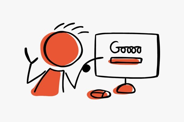 Ilustración: buscar la solución por internet no funciona