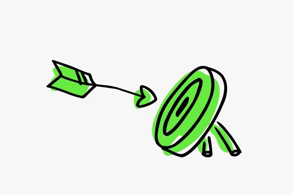 Ilustración: dar en el objetivo